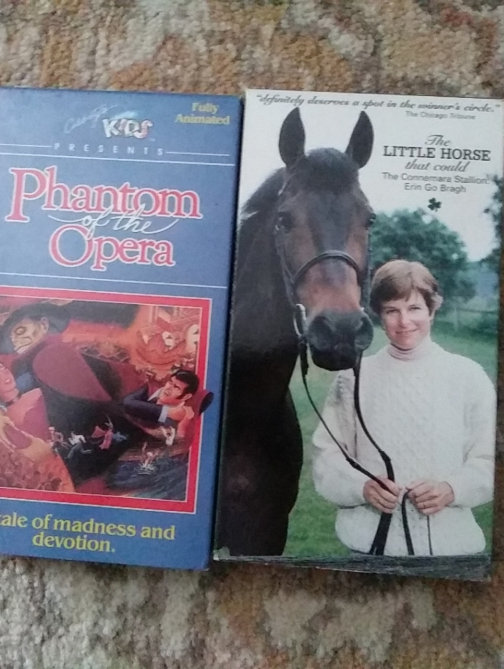 Lot 2 Vintage Phantom of the Opera VHS 1988 Celebrity’s Just for Kids  Animated